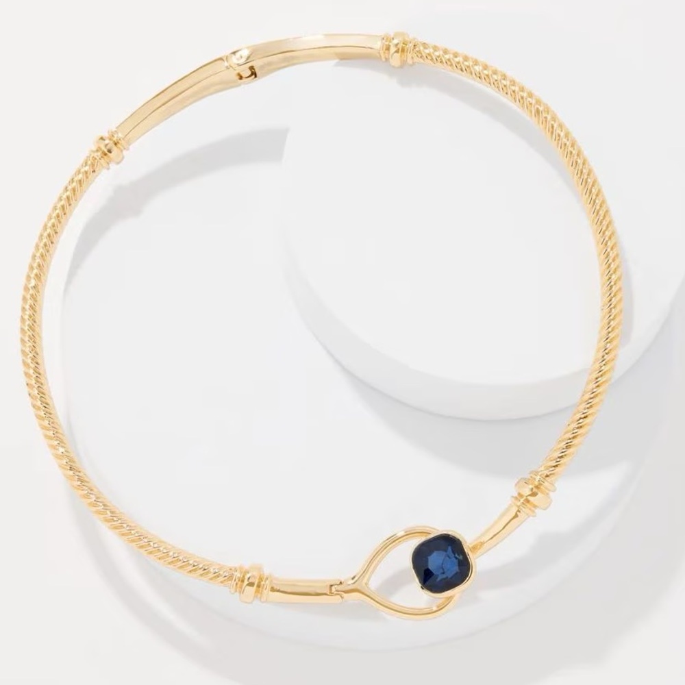 NWT WHBM Blue Stone Collar Necklace